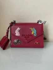 Prada — Prada Monochrome Charms Embellished Crossbody — Handbag — resale