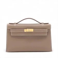 Hermès — Hermès Pochette Kelly Etoupe X Nata Metal Fittings K: 2025 — Handbag — resale