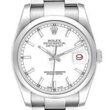 Rolex — Rolex Datejust Steel White Dial 116200 — Watch — resale