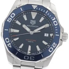 Tag Heuer — TAG Heuer Aqua Racer WAY111C Date Navy Dial Quartz Watch_948619 — Watch — resale
