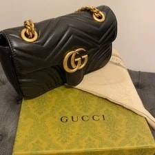 Gucci — Gucci GG Marmont Chain Cross Mini — Handbag — resale