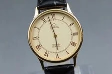 Omega — 1980 Omega de Ville Cal.1365 191.0130.1 Gold Roman Quartz — Watch — resale