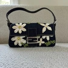 Fendi — Fendi Baguette , Floral, Preowned in Dustbag — Handbag — resale