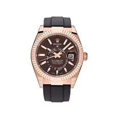 Rolex — Rolex Sky-Dweller 326235 Rose Gold Brown Chocolate Dial Oysterflex — Watch — resale