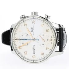 IWC — IWC Portuguese Chronograph White Dial Stainless Steel IW371445 — Watch — resale