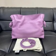Loewe — Loewe Flamenco Embossed Letter Puzzle Drawstring - Excellent #1DXS5OS — Handbag — resale