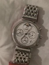 IWC — IWC Moonphase Chronograph Da Vinci IW373606 With Original Box & 5 Extra Links — Watch — resale