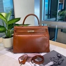 Hermès — Hermès Kelly 35 Ghillies Retourne — Handbag — resale