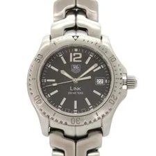 TAG Heuer — TAG Heuer Link Date WT1110-0 Black Stainless Steel Quartz Working — Watch — resale