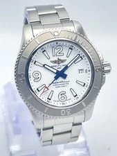Breitling — Breitling Superocean A17366 42mm White Dial Stainless Bezel Stainless Papers — Watch — resale
