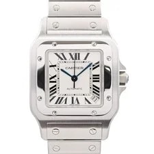 Cartier — Cartier Santos Galve XL W20098D6 Watches / White Mechanical Automatic — Watch — resale