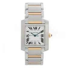 Cartier — Cartier Tank Francaise W51005Q4 2302 Large 2-Tone Steel & Gold Automatic — Watch — resale