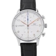 IWC — IWC Chronograph Portugieser IW371445 Stainless Steel / Leather 40.9mm #TZW301 — Watch — resale