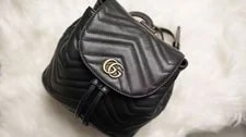 Gucci — Gucci GG Marmont Mini Backpack From Japan — Handbag — resale