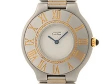Cartier — Cartier Must 21 Ventian W10051F4 Gold Plated / Stainless Steel 27mm #DW1180 — Watch — resale
