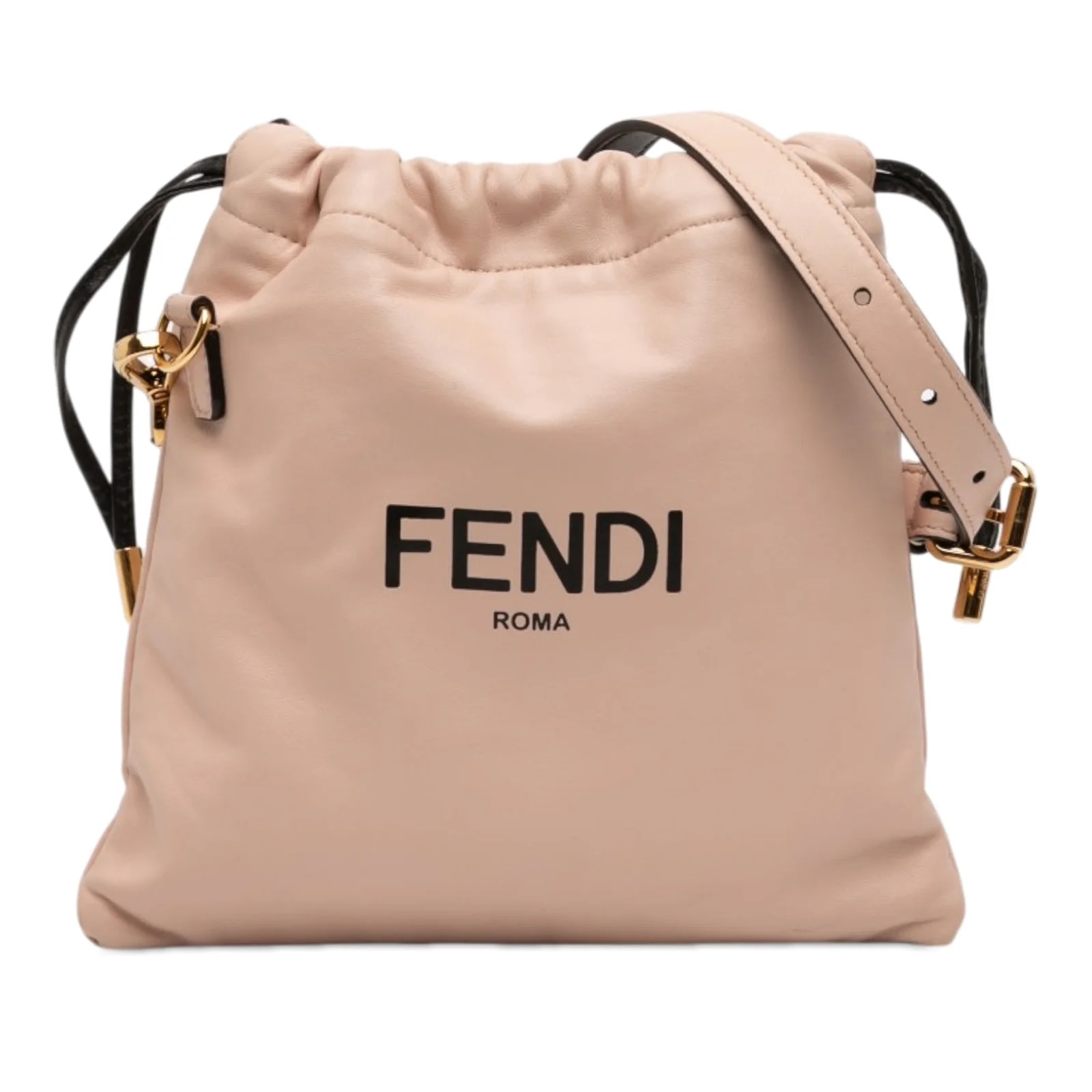 Fendi — Small Roma Drawstring Crossbody — Handbag — resale