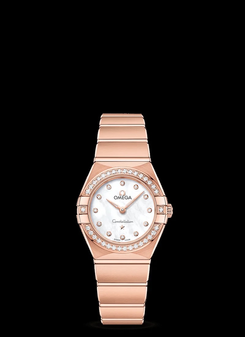 Worldofluxuryus — Omega Constellation Quartz 18K Sedna™ Gold & Diamonds Lady’s — Watch — resale