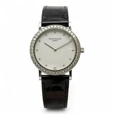 Patek Philippe — Patek Philippe Calatrava 18k White Gold White Diamond Dial 5006G — Watch — resale