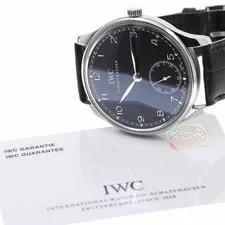 IWC — IWC Portugieser IW545407 44mm SS Black Dial Hand-Winding #C3209 — Watch — resale