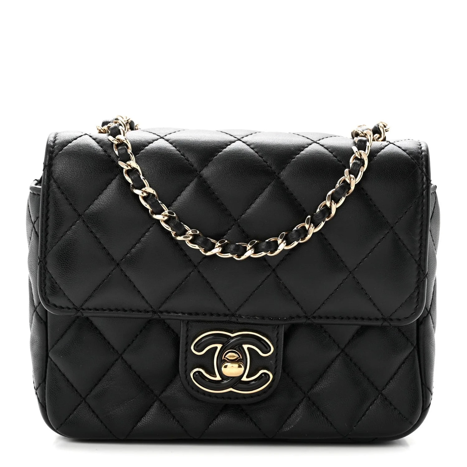 Chanel — Resin Heart Square Flap — Handbag — resale