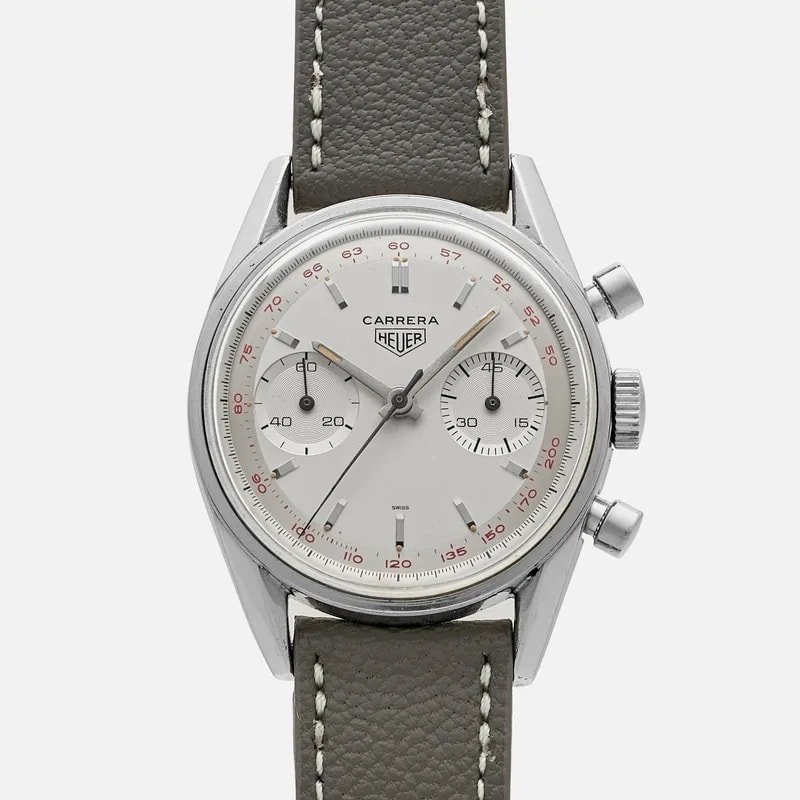 Heuer — 1960s Heuer Carrera 'First Execution Dato 45' Ref. 3147S — Watch — resale