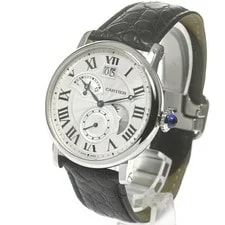 Cartier — Cartier Ronde Solo W1556368 42mm SS/Leather Silver #C16594 — Watch — resale