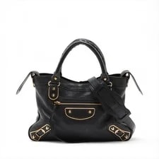 Balenciaga — Balenciaga Metallic Edge City 2 Way 390149 Mirror Included — Handbag — resale