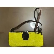 Fendi — Fendi Logo Beads Mamma Baguette Crossbody Japan — Handbag — resale