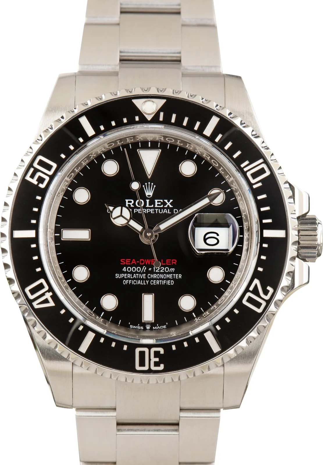 Rolex — Red Writing Rolex Sea-Dweller 126600 Steel Oyster — Watch — resale