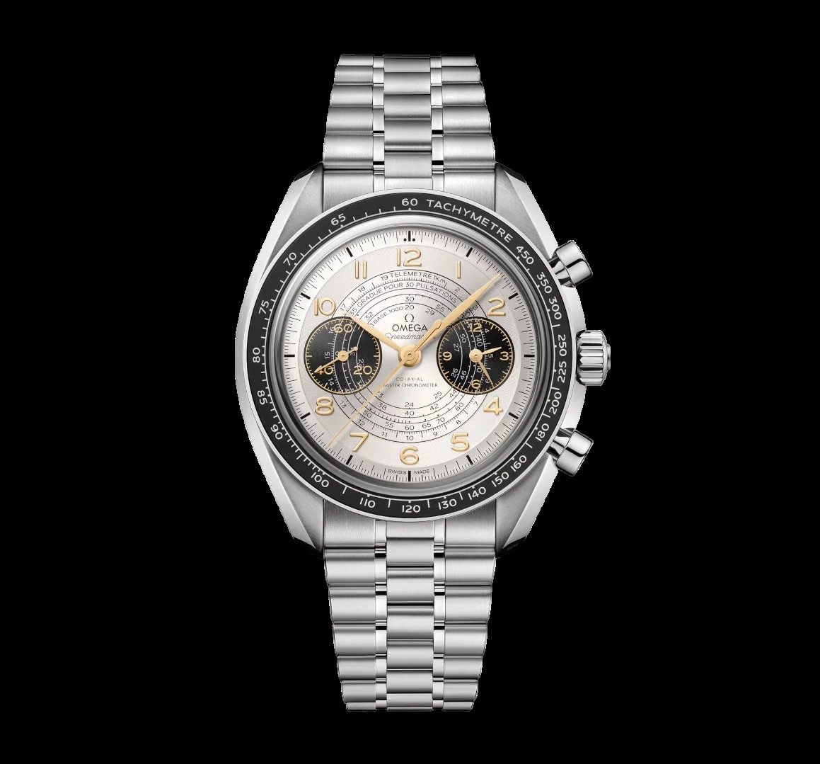 Worldofluxuryus — Omega Speedmaster Two Counters Chronograph Stainless Steel — Watch — resale