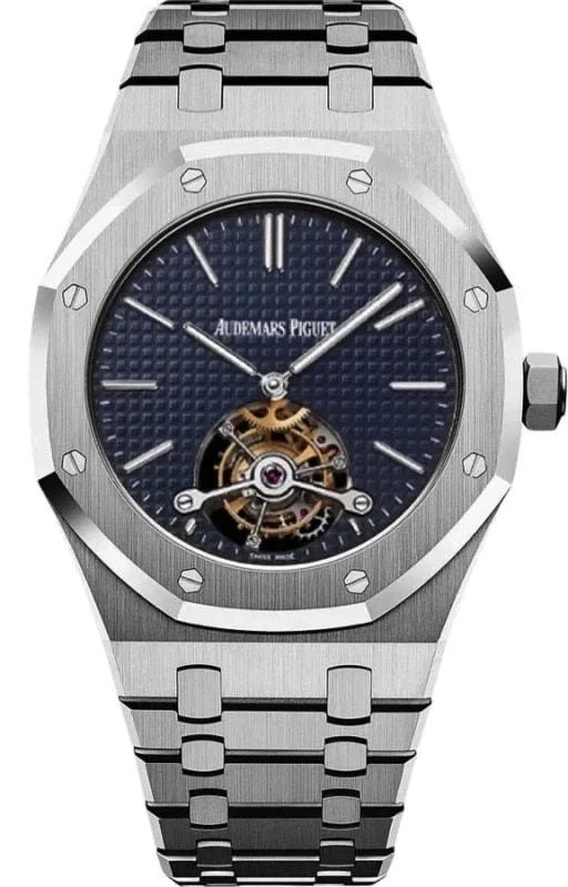 Worldofluxuryus — Audemars Piguet Royal Oak Extra-Thin Tourbillon Stainless Steel — Watch — resale