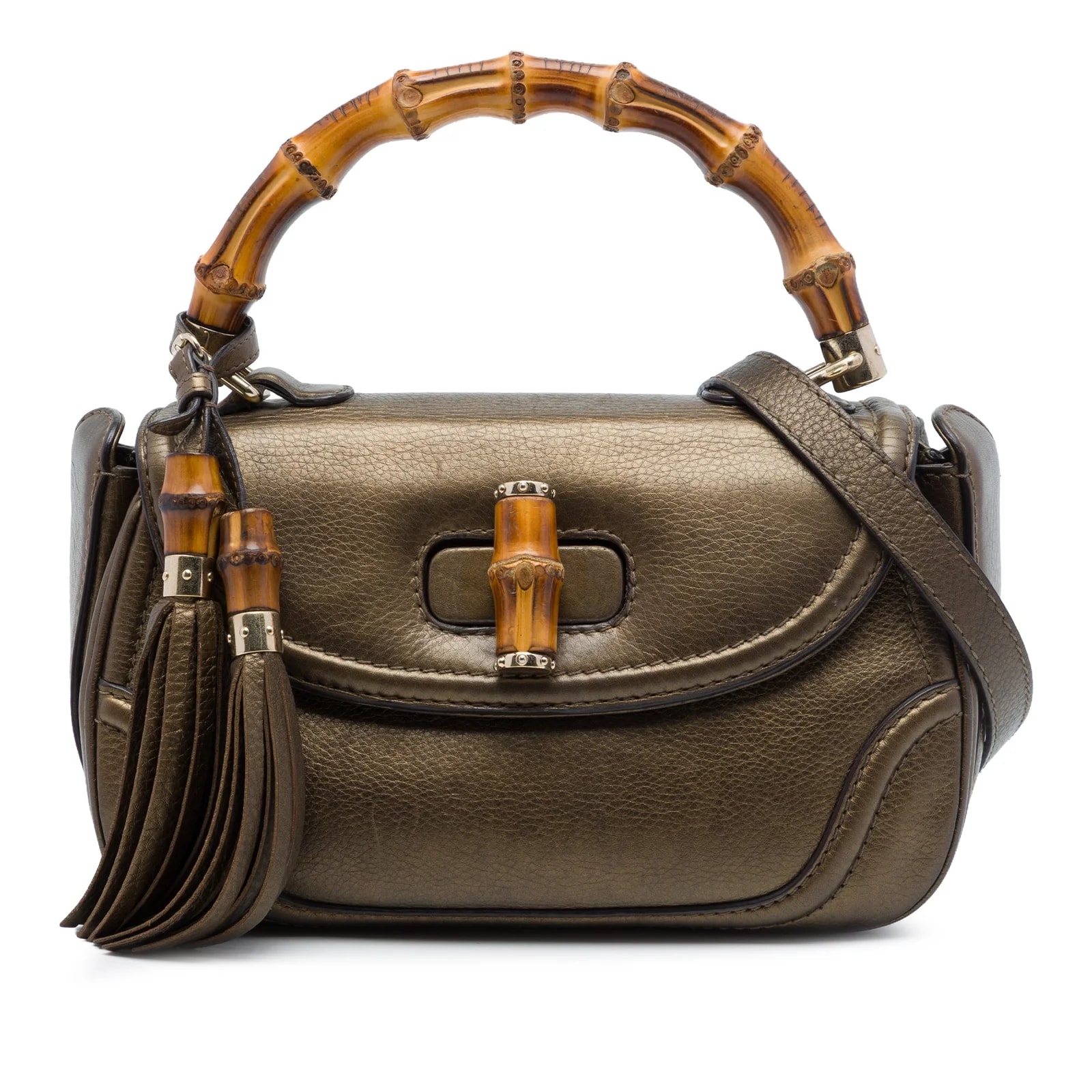 Gucci — Medium Bamboo Shopper Satchel — Handbag — resale