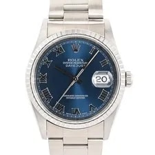 Rolex — Rolex Datejust 16220 Watches / Blue Roman Mechanical Automatic — Watch — resale
