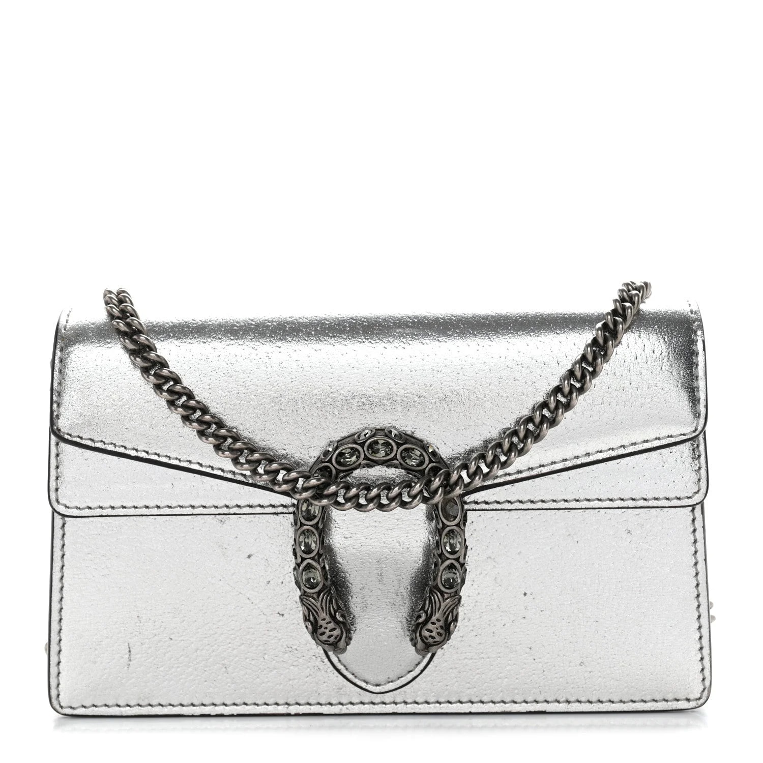 Gucci — Metallic Super Mini Dionysus Rose Gold — Handbag — resale