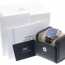 IWC — IWC / Schaffhausen Portugieser Automatic 40 IW358305 40mm Box Papers Blue — Watch — resale