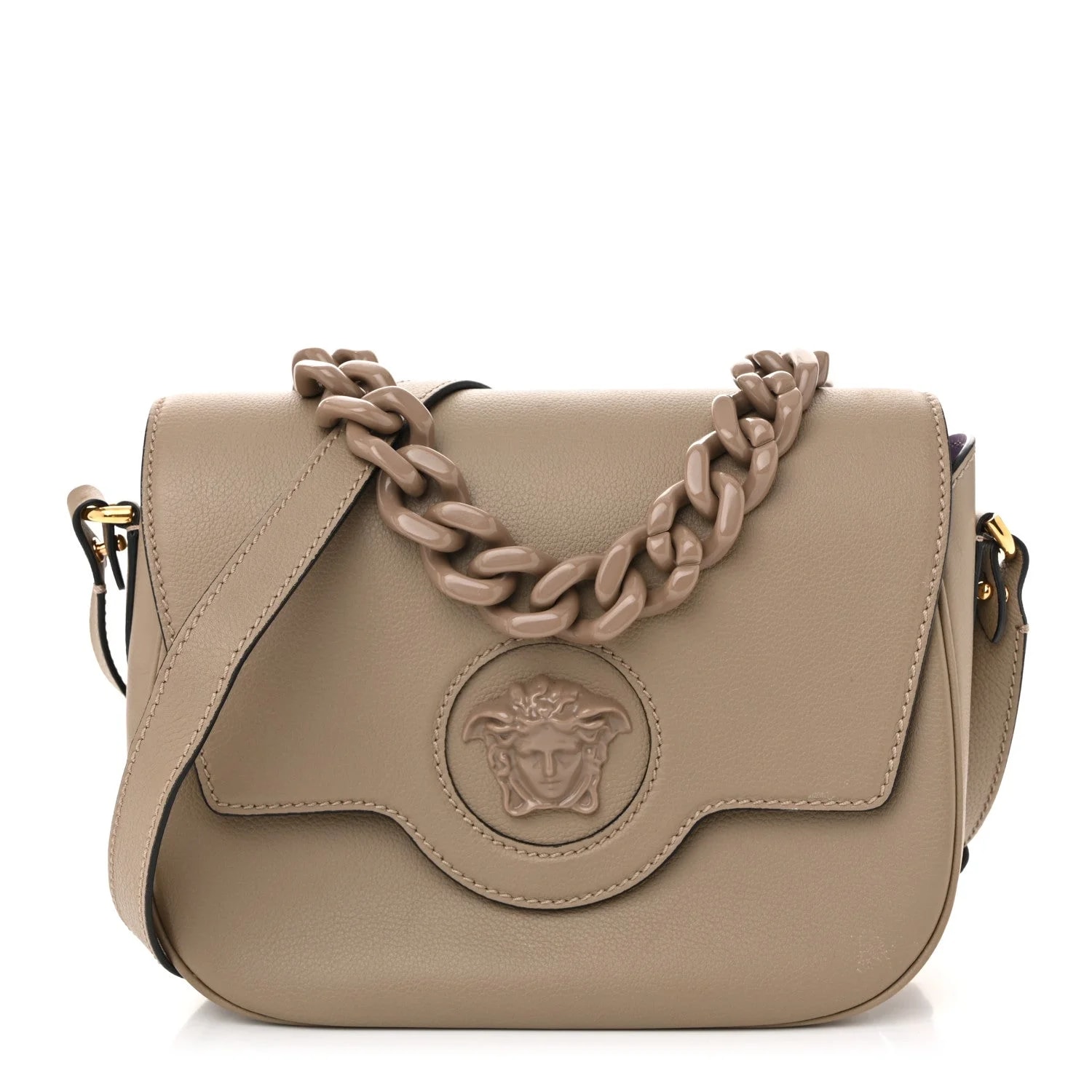 Versace — Grained la Medusa Flap — Handbag — resale