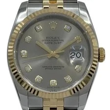 Rolex — Rolex Datejust36 Sandstorm 116233G Automatic Silver 18K Gold/Stainless #OK401 — Watch — resale
