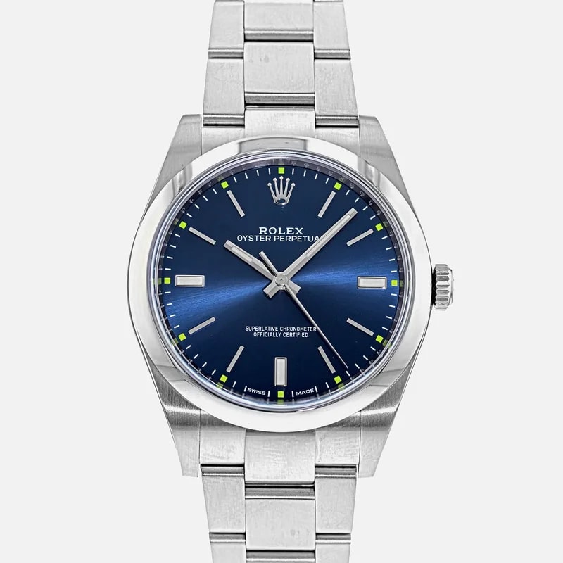 Rolex — Oyster Perpetual 39 With Blue Dial Ref. 114300 — Watch — resale