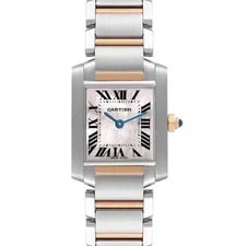 Cartier — Cartier Tank Francaise Steel Rose Gold Mother of Pearl W51027Q4 — Watch — resale