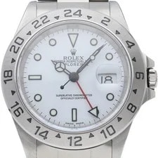 Rolex — Rolex Explorer 2 16570(A) Stainless Steel mensWatch White — Watch — resale