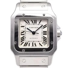 Cartier — Cartier Santos Galve XL W20098D6 Date Silver Dial Automatic G — Watch — resale