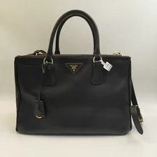 Prada — Prada Galleria Large Triangle Logo 2Way — Handbag — resale