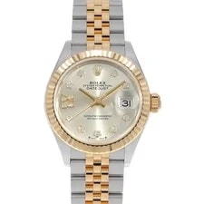 Rolex — Rolex Datejust 9P Star Diamond IX Diamond 279173G Silver 5 Row Jubilee Brace... — Watch — resale