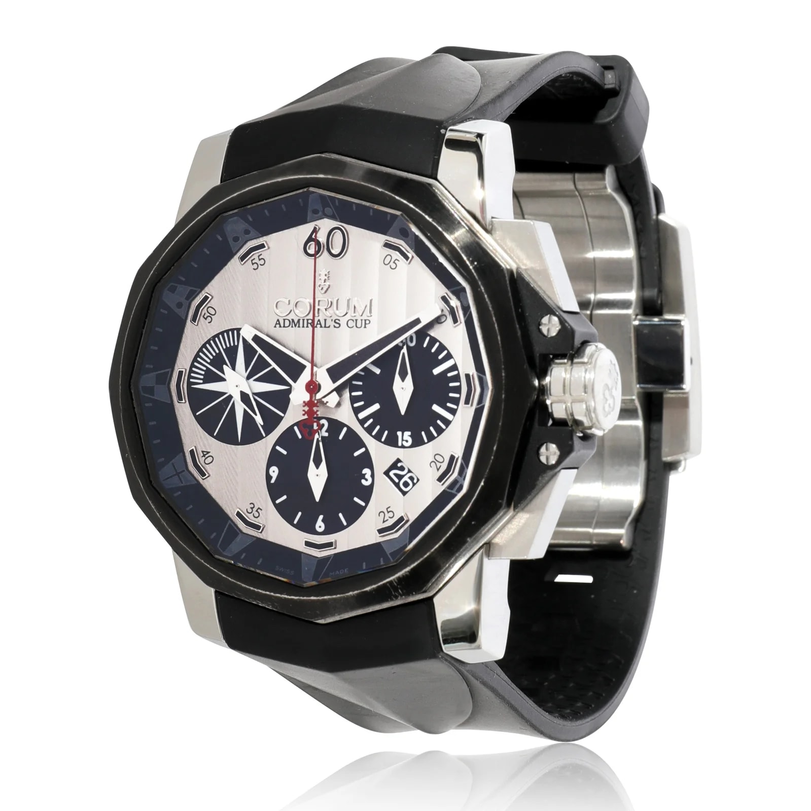 Corum — Corum Admiral Cup Challenger 753.671.98 Stainless Steel-Pvd Gray Steel/pvd Wrist — Watch — resale