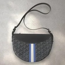 Goyard — Goyard Hirondelle , Limited Hand Painted Stripes — Handbag — resale