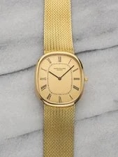 Patek Philippe — 1977 Patek Philippe Ellipse 3738 18K YG Auto Champagne 30 Mm — Watch — resale