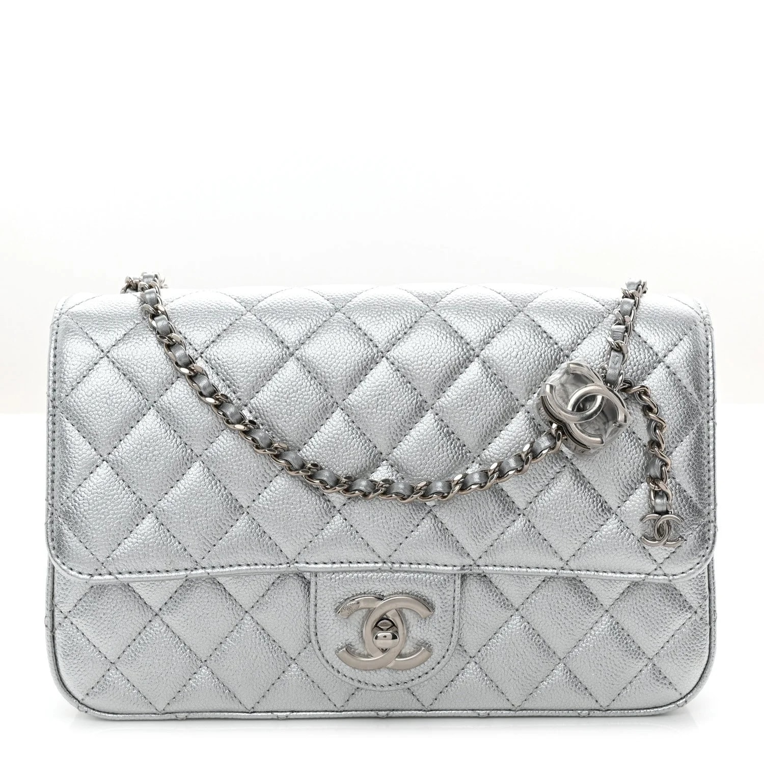 Chanel — Metallic Medium CC Slide Flap — Handbag — resale