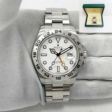Rolex — Rolex Explorer II 216570 42MM White Polar Dial Oyster Steel Box — Watch — resale