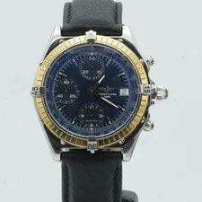 Breitling — Breitling Chronomat 81950 Herren Uhr Stahl Schön Br777 Blau Gold Lünette — Watch — resale
