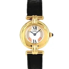 Cartier — Authentic Cartier Must Colisee SM Gold Plated W1006654 Gold Plated Quartz #2... — Watch — resale